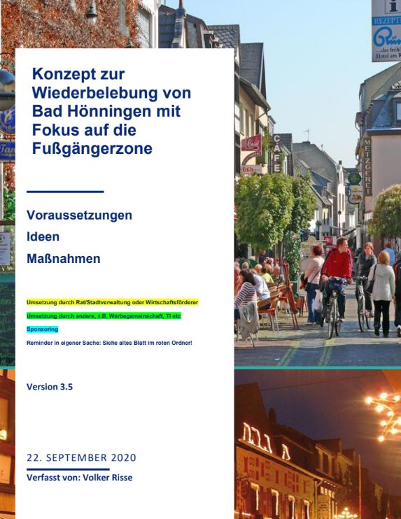 Konzept zur Wiederbelebung